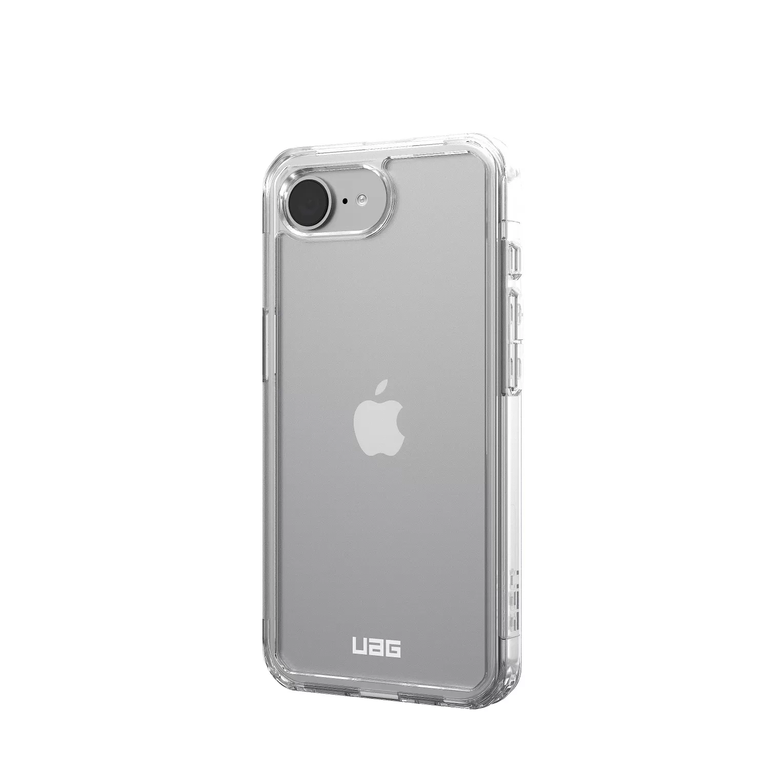 Minimalist and clear Ice Plyo case for iPhone 16e offering slim, military-grade protection