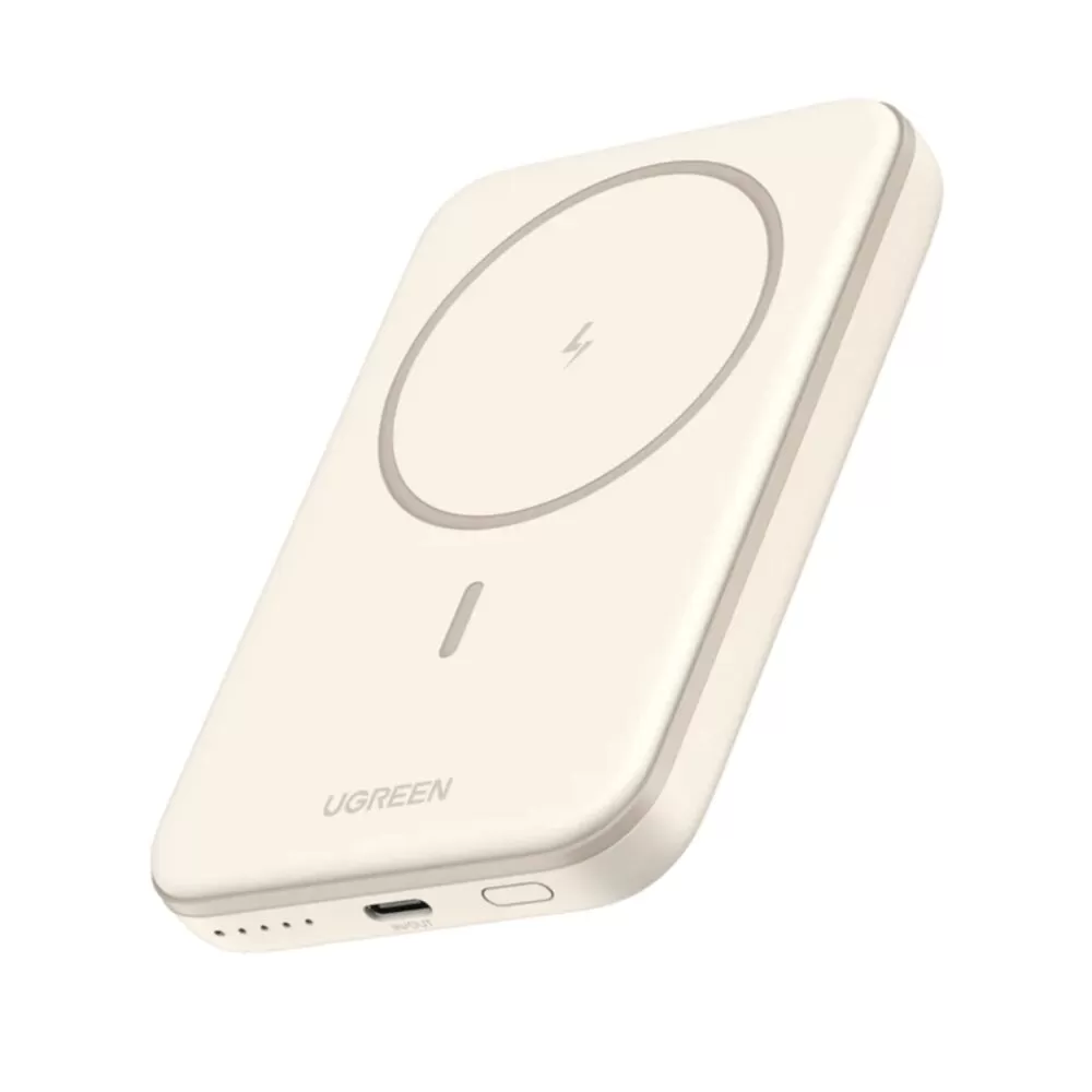 UGREEN Wireless Power Bank 5000mAh - 15W Magnetic - White