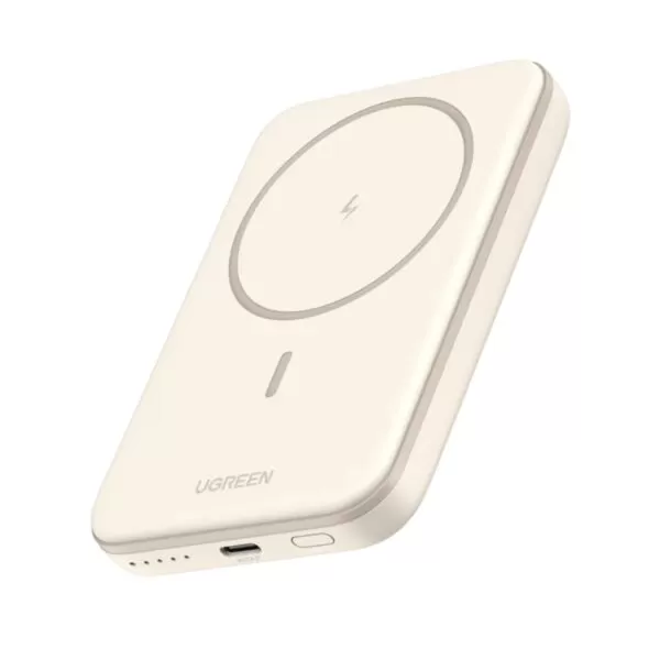 UGREEN Wireless Power Bank 5000mAh - 15W Magnetic - White