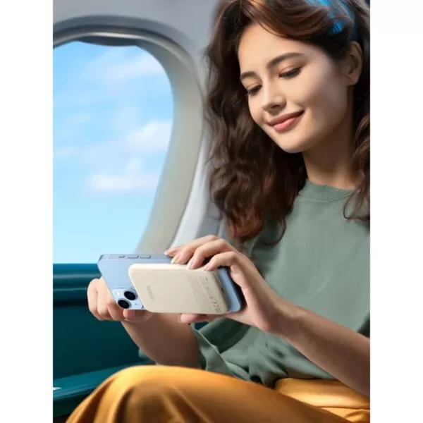UGREEN Wireless Power Bank 5000mAh - 15W Magnetic - White - Image 8