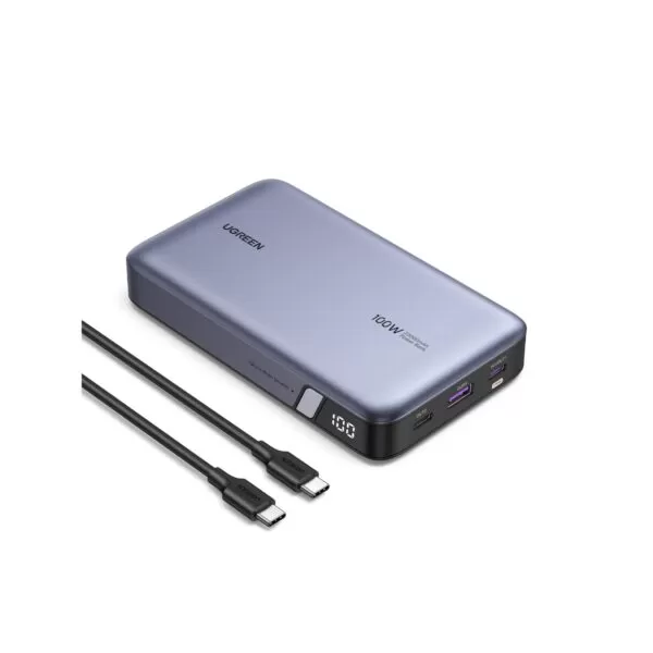 UGREEN Power Bank 20000mAh - 100W PD Charger - Grey - Image 5