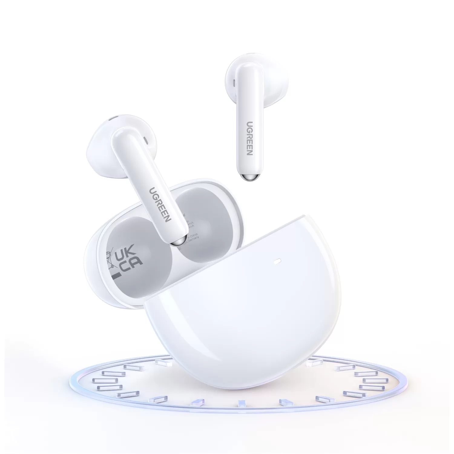 UGREEN HiTune T3 Pro True Wireless ANC Earbuds – White - Image 3