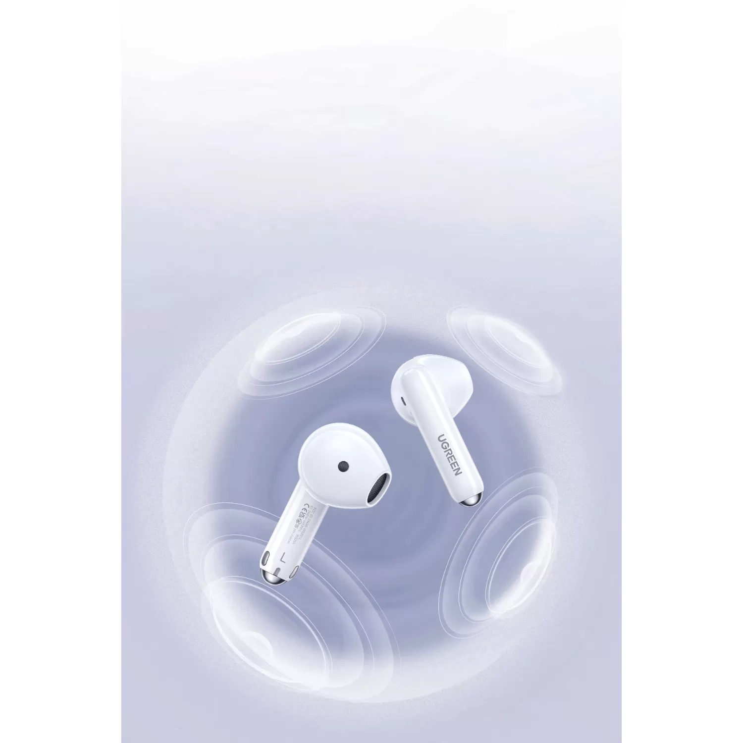 UGREEN HiTune T3 Pro True Wireless ANC Earbuds – White - Image 5