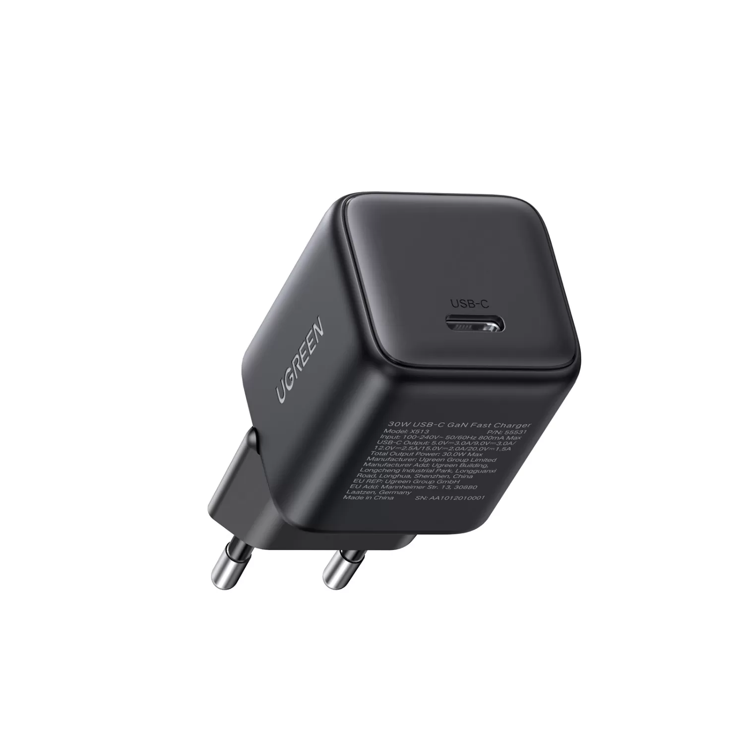 30W UGREEN PD Wall Charger – 1-Port Black