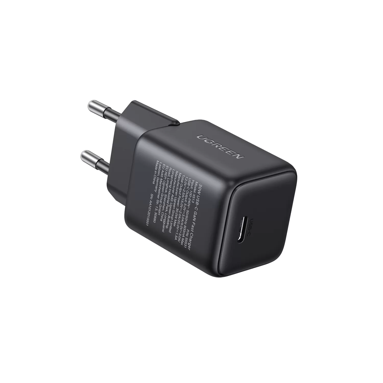 30W UGREEN PD Wall Charger – 1-Port Black - Image 4