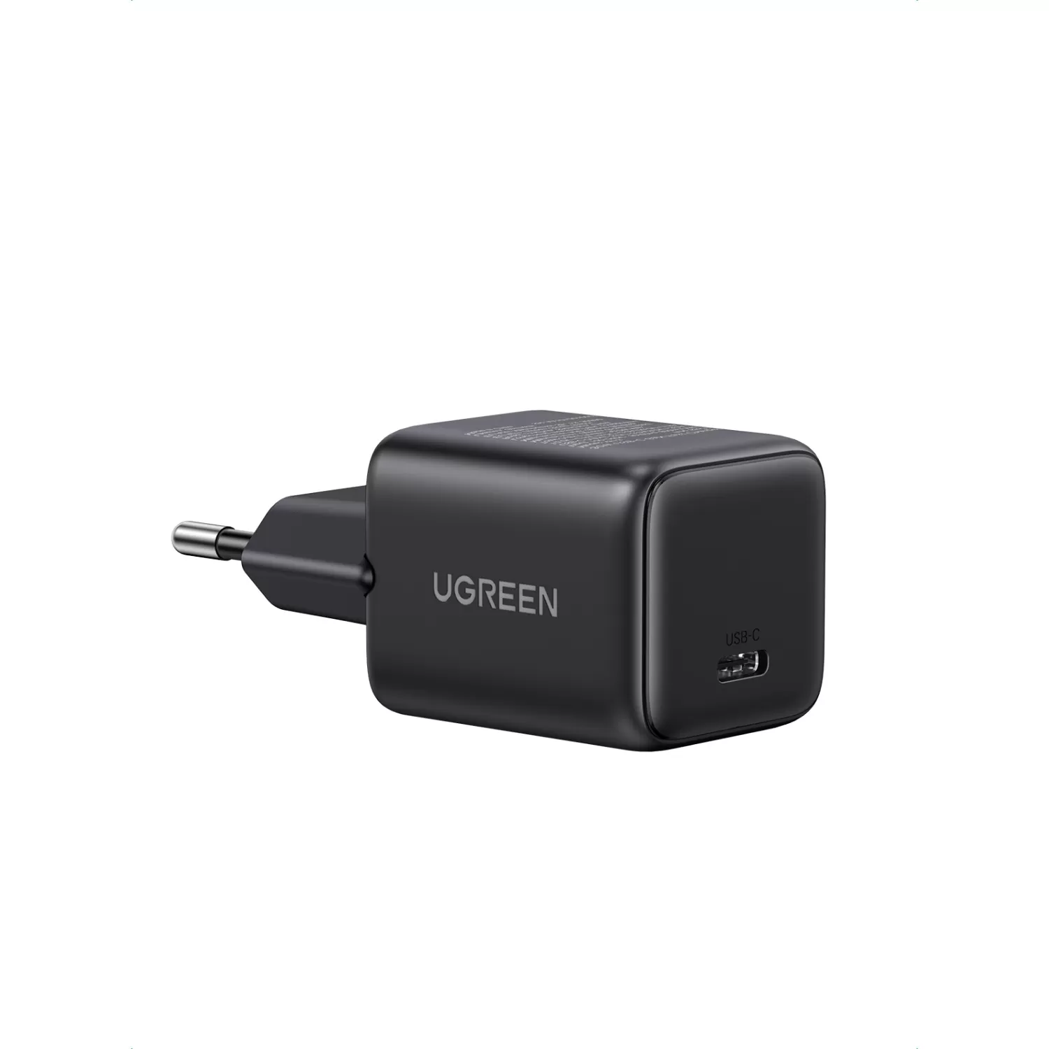 30W UGREEN PD Wall Charger with USB-C Cable – 1-Port Black - Image 3