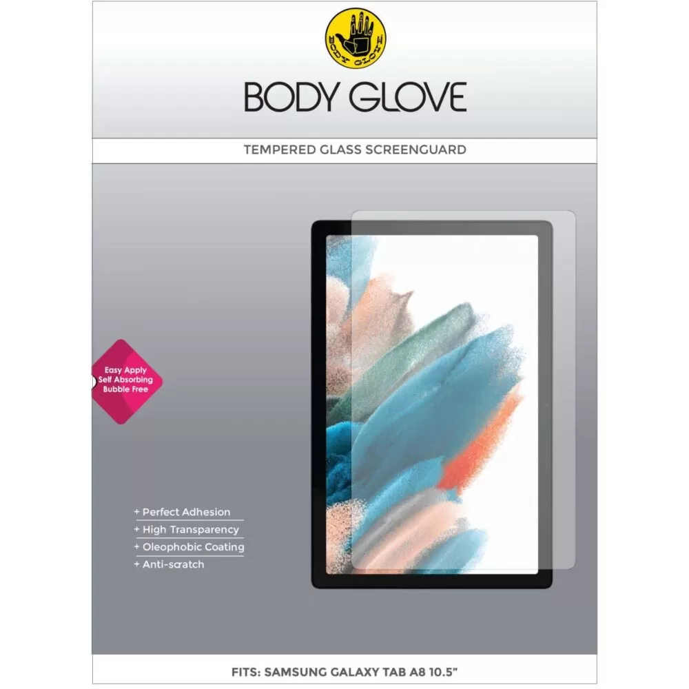 Body Glove Tempered Glass Screen Protector for the Samsung Galaxy Tab A8 10.5 (2021) Clear