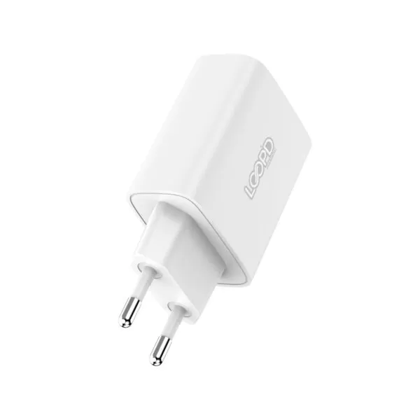 20W Universal LOOPD PD Fast Charge 1 Port Wall Charger Adapter White