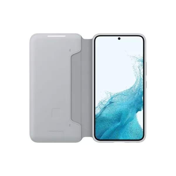 Grey Samsung Smart LED View Cell Phone Cover for the Samsung Galaxy S22 5G
