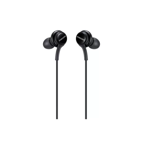 Black Universal Samsung 3.5mm Aux Audio In Ear Stereo Earphones With Microphone