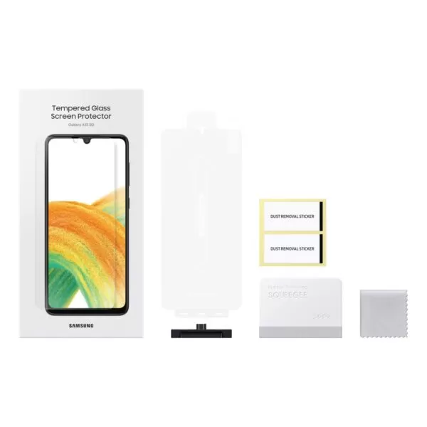 Clear Samsung Tempered Glass Screen Protector for the Samsung Galaxy A33 5G