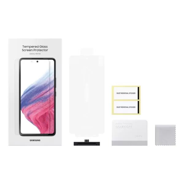 Clear Samsung Tempered Glass Screen Protector for the Samsung Galaxy A53 5G