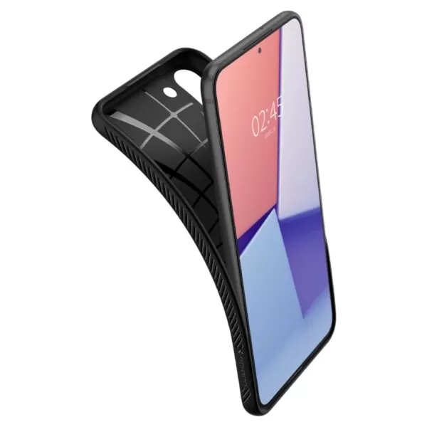 New Spigen Black Liquid Air Back Cover Cell Phone Case for the Samsung Galaxy S22+ 5G