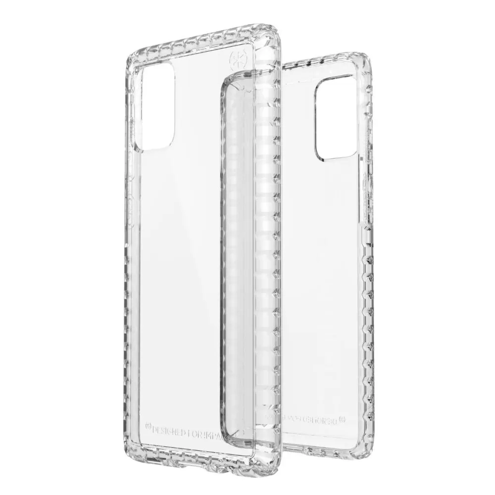 Speck Presidio Lite Cell Phone Case for the Samsung Galaxy A71 Clear