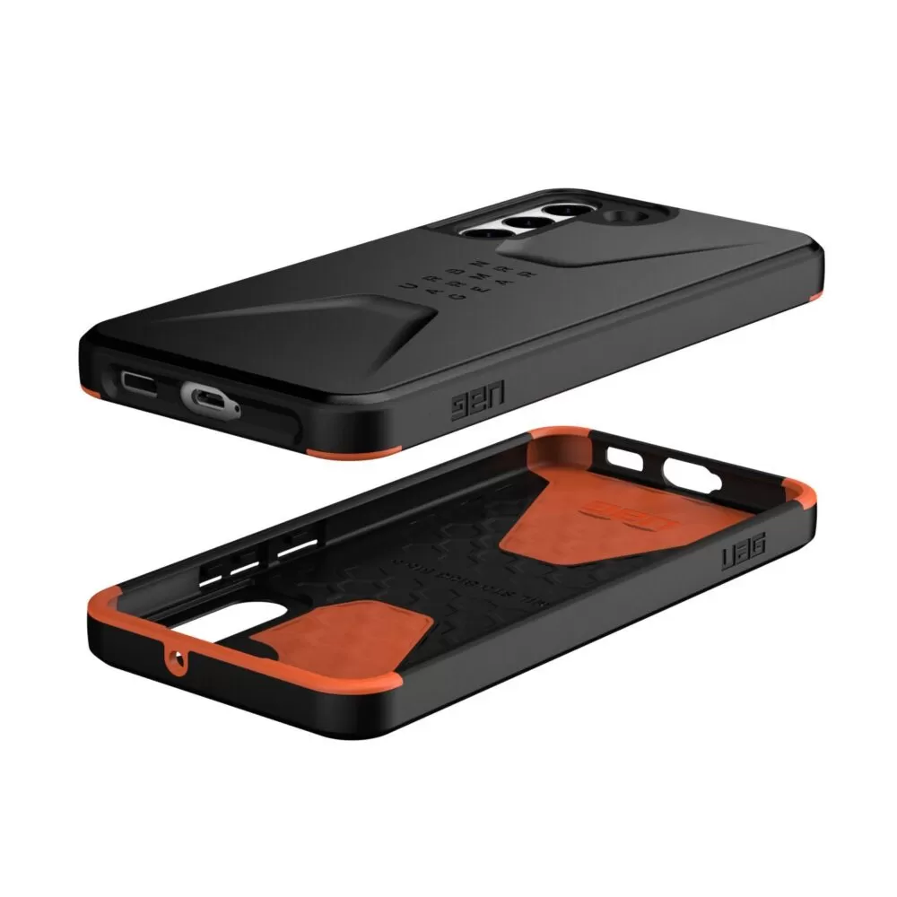 Samsung Galaxy S22+ Black UAG Civilian Cell Phone Case