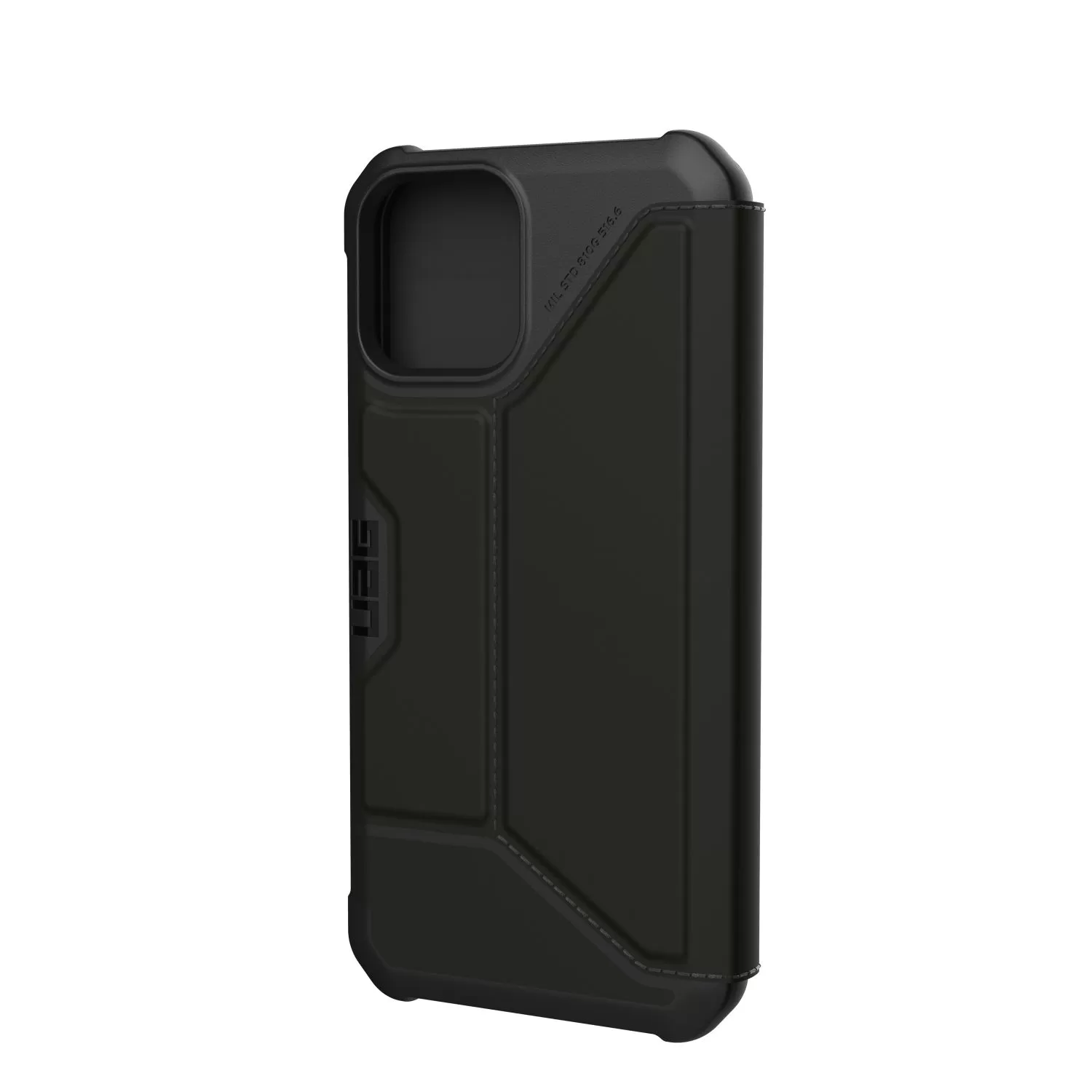 Apple iPhone 12 / iPhone 12 Pro Black UAG Metropolis Fibre Armor Flip Cell Phone Case