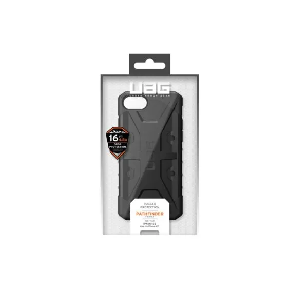 Black UAG Pathfinder Cell Phone Cover for the Apple iPhone SE (2022/2020) / iPhone 8 / iPhone 7